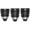 Venus Laowa Nanomorph S35 Prime 3-Lens Bundle with 35mm, 50mm T2.4 and 27mm T2.8 Anamorphic Lens for PL Mount/Canon EF, Blue Flare Silver