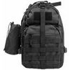 NcSTAR Vism Sling Backpack with Water Bottle Holder, Black Black