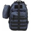 NcSTAR Vism Sling Backpack with Water Bottle Holder, Black Blue/Black
