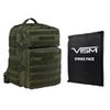 NcSTAR Vism Assault Backpack with 11x14" Soft Ballistic Panel, Tan Green