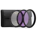 Vivitar 37mm 3-Piece Filter Kit: UV, Polarizer & FLD - Optical Glass