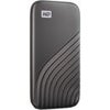WD My Passport 500GB USB 3.2 Gen 2 Type-C Portable External SSD, Space Gray Gray