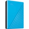 WD My Passport 4TB USB 3.2 Gen 1 External Hard Drive, Black Blue