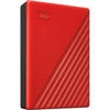 WD My Passport 4TB USB 3.2 Gen 1 External Hard Drive, Black Red