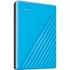 WD My Passport 2TB USB 3.2 Gen 1 External Hard Drive, Blue Blue