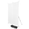 Westcott 8x8' X-Drop Pro Wrinkle-Resistant Backdrop Kit with Stand, Neutral Gray White
