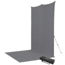 Westcott 8x13' X-Drop Pro Wrinkle-Resistant Backdrop Kit, Neutral Gray Sweep