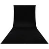 Westcott 9x20 Feet Wrinkle Resistant Cotton Background, Rich Black Rich Black