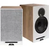 ELAC Debut Reference 6.5" 120W 2-Way Bookshelf Speaker, Pair White Baffle/Oak Cabinet