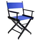 Filmcraft Professional Grade 18" Studio Director's Chair with Blue Canvas