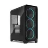 Fractal Design Meshify 3 RGB Clear Tint Tempered Glass E-ATX Mid-Tower Computer Case, White Black