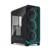 Fractal Design Meshify 3 Ambience Pro RGB Clear Tint Tempered Glass E-ATX Mid-Tower Computer Case, White Black