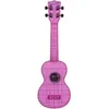 Kala Waterman Seaglass Collection Transparent Soprano Ukulele Amethyst Purple