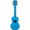 Kala Waterman Seaglass Collection Transparent Soprano Ukulele Cobalt Blue