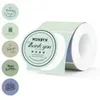 MUNBYN 1.96x1.96" Morandi Series Round Thermal Labels, 150 Labels Per Roll Green