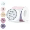 MUNBYN 1.96x1.96" Morandi Series Round Thermal Labels, 150 Labels Per Roll Pink