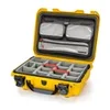Nanuk 923 Waterproof Hard Case with 3-Pocket Lid Organizer and Padded Divider Yellow