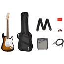 Squier Stratocaster Electric Guitar Pack with Amplifier & Padded Gig Bag
