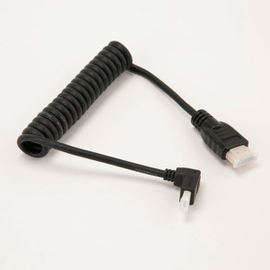 thumbnail image 2 of Atomos Right-Angle HDMI Coiled Cable - Micro To Full HDMI 11.8-17.7 Inch Range 2 of 11