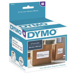 Dymo 30323 2-1/8x4 inch White Shipping Labels