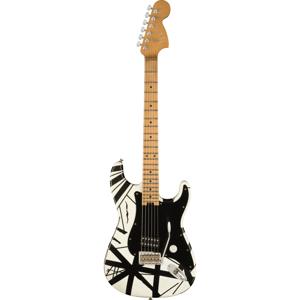  EVH Striped Series '78 Eruption Electric Guitar (White with Black Stripes Relic) 