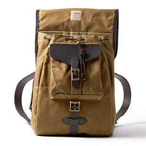 Filson Oil Tin Cloth Backpack Tan 70017 TN Adorama