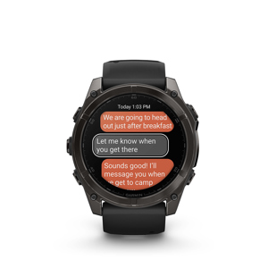 Garmin fenix 8 Sapphire 51mm GPS Smartwatch, Carbon Gray DLC
