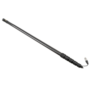 H&A Carbon Fiber Telescoping Boom Pole with Internal Coiled Cable 16'