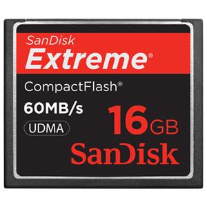 SanDisk SDCFX016GA61 16GB Extreme 60mb/sec CompactFlash: Picture 1 regular