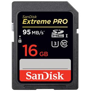 SanDisk 16GB ExtremePRO SDHC Memory Card, 95MB Read Speed: Picture 1 regular