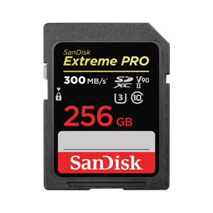 SanDisk Extreme PRO UHS-II V90 SDXC Memory Card 256GB