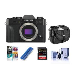 Fujifilm X-T30 Mirrorless Digital Camera Body, Black With Free Pc