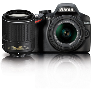 Nikon D3200 DSLR 18-55mm + 55-200mm NIKKOR VR II Lenses Bundle