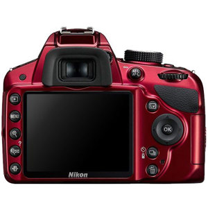 Nikon D3200 Digital SLR Camera Body - Red, Refurbished by Nikon U.S.A.