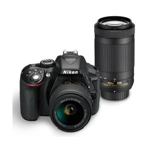 Nikon D5300 DSLR with 18-55mm VR Lens and 70-300mm ED Lens, Black ...