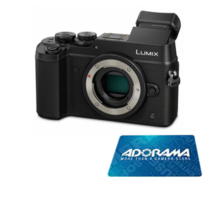 Panasonic Lumix DMC-GX8 Mirrorless Camera Body, Black and $150