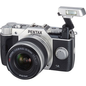 Pentax Q10 Compact Digital Camera with 02 3x Zoom Lens, Silver