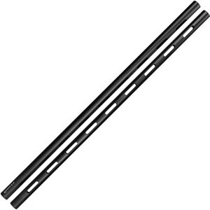 Kondor Blue 18" PPSh 15mm Threaded Aluminum Rod, Raven Black, 2-Pack KB