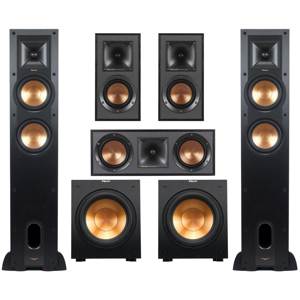 Klipsch Reference R-26FA 5.2 Home Theater Pack, Black 1064184 K1