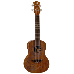 Luna Uke Maluhia Peace Concert Acoustic Ukulele with Gig Bag UKE MALU