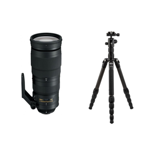 Nikon 200-500mm f/5.6E ED AF-S VR Zoom NIKKOR Lens With Tripod