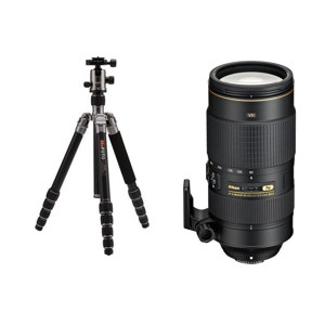 Nikon 80-400mm f/4.5-5.6G AFS VR NIKKOR ED Lens USA W/MeFOTO