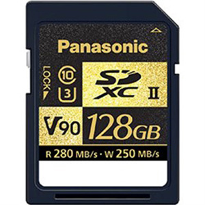 Panasonic SDZA Series 128GB UHS-II Class 10 U3 V90 SDXC Memory Card