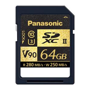 Panasonic SDZA Series 64GB UHS-II Class 10 U3 V90 SDXC Memory Card