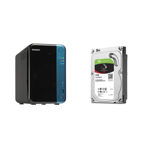 Qnap TS-253Be 2-Bay Pro NAS Enclosure,Quad-Core 1.5GHz, 2GB RAM W 