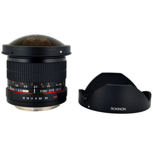 Rokinon HD 8 Mm F/3.5 Fischaugenobjektiv Für Pentax (manuell, Abnehmbare Haube) – Für APS-C Und Vollformat
