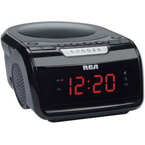 RCA RP5605 Digital AM/FM CD Clock Radio, Amber LED