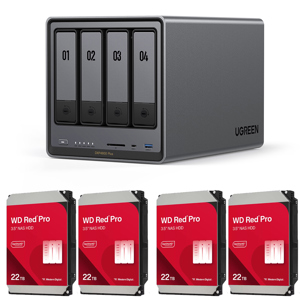 UGREEN NASyne DXP2800と8TB WD Red Plusセット UGREEN DXP2800 8TB WD Red Pro NAS-Bundle - NAS online kaufen