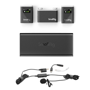 SmallRig Forevala W60 Wireless Microphone System, Bundle w/TASL500 Lav