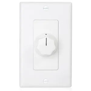 Atlas Sound AT35D Deluxe Decora Plate Mounted 35W Attenuator, 3dB Steps ...
